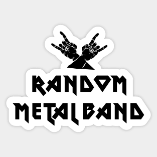 Random Metal Band Sticker